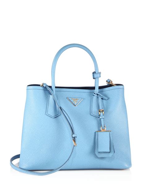 prada small blue bag|Prada bucket bag saffiano.